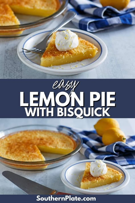 Bisquick Impossible Lemon Pie Recipes, Bisquick Custard Pie Recipe, Bus Quick Impossible Pie, Impossible Pies Recipes, Bisquick Impossible Pies, Impossible Pies With Bisquick, Bisquick Pie Recipes, Bisquick Impossible Pie Recipes Desserts, Impossible Bisquick Recipes