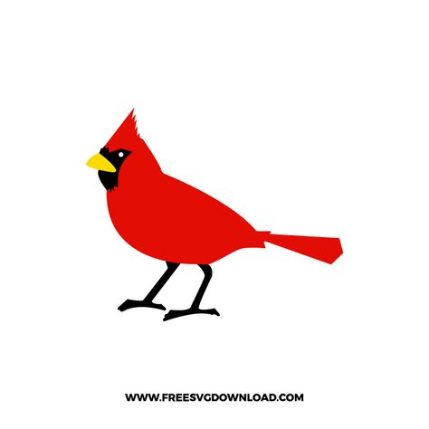 Cardinal Svg, Mickey Mouse Svg, Bird Svg, Free Svgs, Bird Free, Cardinal Bird, Winter Svg, Cardinal Birds, Free Svg Files