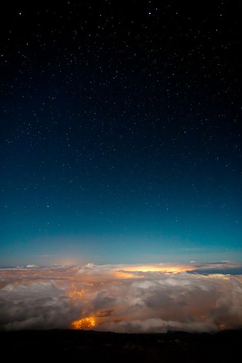 space volcano Astronomical Twilight, On The Wings Of Love, Above The Clouds, To Infinity And Beyond, Stars At Night, The Night Sky, Sky And Clouds, Jolie Photo, Background Pictures