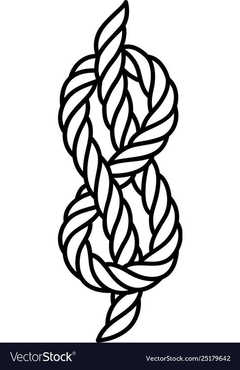 How To Draw A Rope, Rope Knot Drawing, Knot Drawing, Rope Tattoo, Rope Drawing, Samurai Tattoo Design, Travel Journal Scrapbook, Rope Knots, Samurai Tattoo