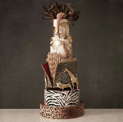 Africa Cake, African Wedding Cakes, African Cake, African Inspired Wedding, Huge Cake, Africa Wedding, Big Wedding Cakes, Safari Cakes, African Theme