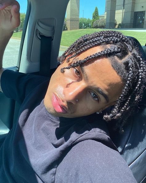 @nateebe on Instagram: “drop 💜‘s if ur ready 4 new music😊” Mixed Guys, Braids For Boys, Light Skin Men, Dark Skin Boys, Black Men Hairstyles, Mens Braids Hairstyles, Mens Braids, Dreadlock Hairstyles, Cornrow Hairstyles