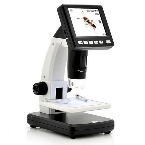 Rechargable Digital Microscope - Sitech System N.Z. Limited Digital Microscope, Electron Microscope, Microscopes, Lcd Panels, Micro Sd Card, Lcd Monitor, Magnifying Glass, Micro Sd, Display Screen