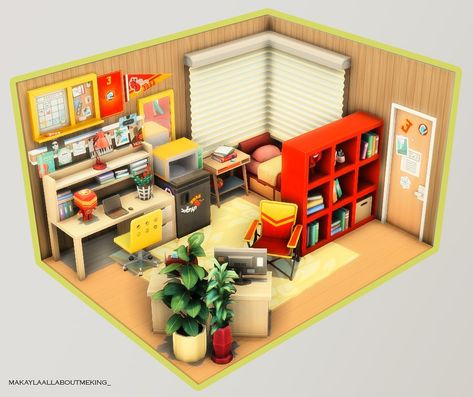 Makayla K. ❤️ on Instagram: “Foxbury Dorm 😍#sims #sims4 #showusyourbuilds #ts4 #ts4build #ts4builds #thesims4 #sims4build #sims4builds #sims4build #sims4builds…” Sims 4 Dorm, Outer Ideas, Student Apartment, Cool Room Decor, Sims 4 House Plans, Sims 4 House Building, Sims 4 House Design, Casas The Sims 4, Sims Building