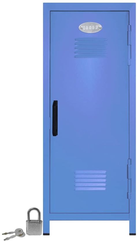 Mini Locker, Locker Locks, Storage Lockers, Lock And Key, Office Products, Steel Metal, Indoor Furniture, Pastel Blue, Lockers