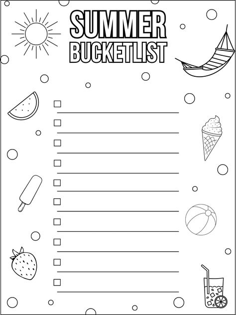 Summer Bucket List Ideas + FREE Summer Bucket List Printable Summer Bucket List Ideas, Bucket List Printable, Summer Fair, Bucket List Ideas, Photography Day, Summer Reading Lists, Summer Bucket List, List Printable, Movie Marathon