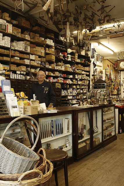 J B Banks and Son, Ironmonger  Uncle Ed's hardware store Vintage Hardware Store Display, Old General Stores, Old Western Towns, Country Stores, Hardware Stores, Shut The Door, Victorian Interior, Old Country Stores, Store Interiors