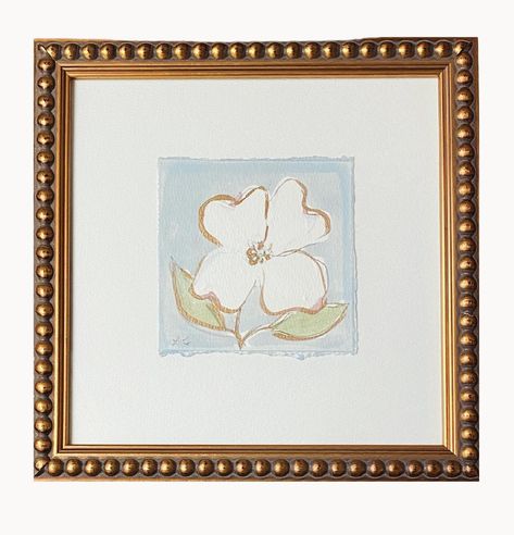 Sixteen new dogwood flower paintings are available to shop on shelbyleighdesigns.com! These small paintings will also come with the option to frame! Swipe right to see the finished look! 🤍 Acrylic Framed Art, White Flower Painting, Art Curation, Dogwood Flower, Dorm Art, Nancy Meyers, College Apartment Decor, Dogwood Flowers, Flower Paintings