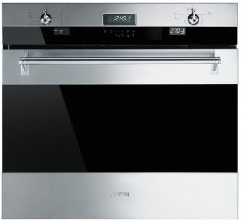 SMEG 30" Self Cleaning Electric Single Wall Oven Double Wall Ovens, Smeg Appliances, Wall Ovens, Electric Wall Oven, Outdoor Kitchen Appliances, Single Wall Oven, Stainless Steel Oven, Contemporary Kitchens, Wine Coolers