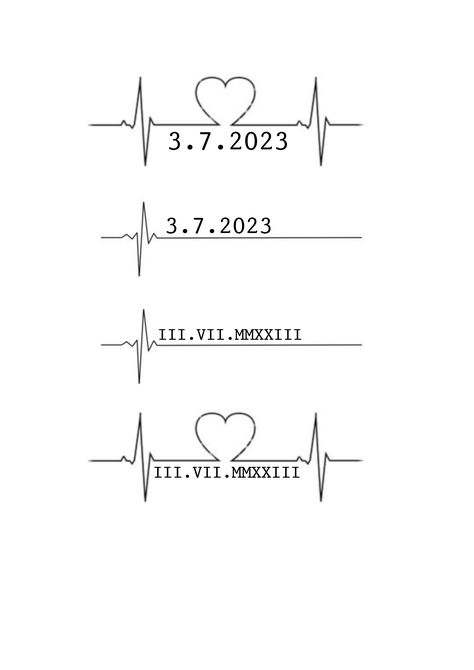 Heartbeat Line Tattoo, Heartbeat Tattoo Memorial Dads, Memorial Heartbeat Tattoos, Minimal Tattoo Couple, Baby Heartbeat Tattoo, Heart Pulse Tattoo, Life Line Tattoo, Pulse Tattoo, Lifeline Tattoos