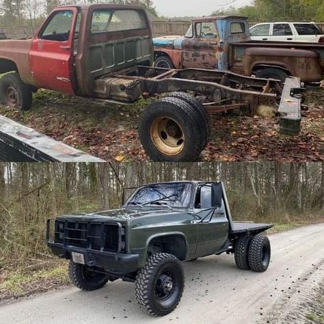 Flatbed Square Body Chevy, Lifted Square Body Chevy, Custom Truck Flatbeds, Custom Flatbed, Liberty Safe, S10 Truck, Welding Trucks, Custom Truck Beds, Flatbed Truck