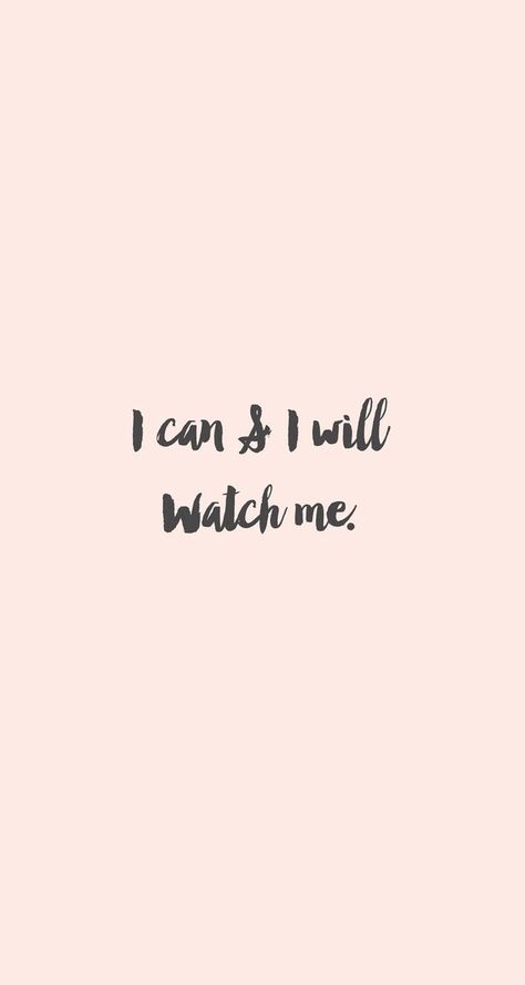 I can and I will. Watch me. Writing Wallpaper, Selfcare Quotes, Motivation Positive, Motivation Poster, Motiverende Quotes, Short Inspirational Quotes, Coron, Instagram Bio, Self Love Quotes