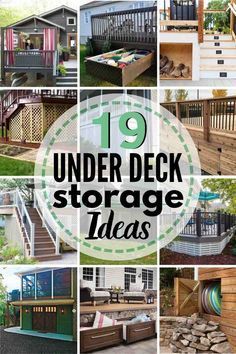 Under Deck Storage Ideas, Deck Storage Ideas, Under Deck Ideas, Under Deck Landscaping, Under Deck Storage, Deck Enclosures, Organizing Inspiration, Deck Landscaping, Deck Skirting