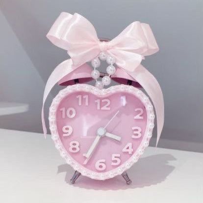 Pink Bedroom Ornaments, Cute Girly Items, Cute Room Decor Night Lights, Hello Kitty Inspired Room, Cutecore Bathroom, Sanrio Things To Buy, Heart Alarm Clock, Pink Gadgets, Girly Pink Bedroom