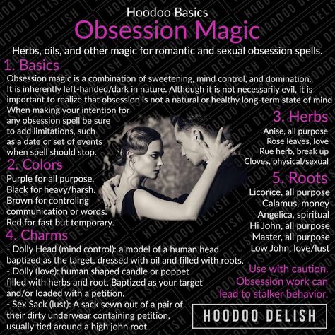 Hoodoo Conjure Rootwork, Obsession Spell, Hoodoo Rootwork, Wicca Recipes, Hoodoo Magic, Spells That Actually Work, Hoodoo Conjure, Spells Magic, Hoodoo Spells