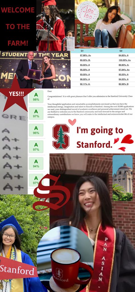 I'm going to Stanford — A vision board for future Stanford admits. Stanford Vision Board, Stanford Acceptance Letter, Scholarship Vision Board, Stanford Motivation, Stanford Acceptance, Stanford University Wallpaper, Scholarships Aesthetic, Stanford University Aesthetic, Stanford Aesthetic