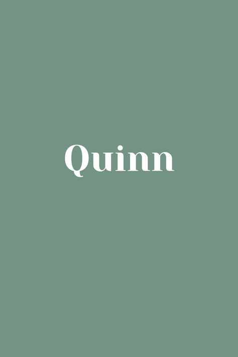 Quinn - Baby Name - Names That Start With Q Q Names, Quinn Name, Names Beginning With C, Quinn Name Meaning, L Baby Boy Names, Names Beginning With L, Female Names, Black Babies, Family Kids