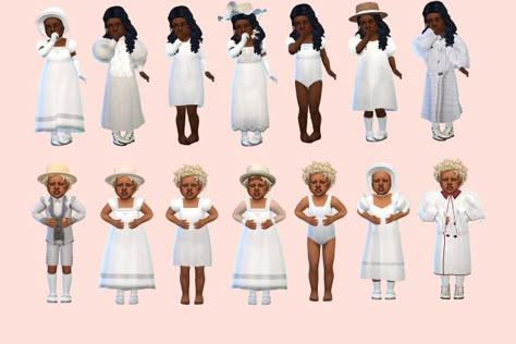 1890s Toddler Lookbook Sims 4 Decades Challenge Infant Cc, Ye Old Cookbook Sims 4, 1890s Cc Sims 4, Sims 4 Cc 1800s Clothes, Sims Princess, Toddler Cc Sims 4, Lotes The Sims 4, Sims Challenge, Sims 4 Decades Challenge