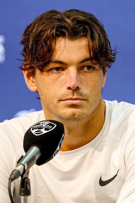 Tennis Celebrities, Taylor Fritz, Tennis Men, Tennis Players, Tennis, Hair Cuts, Actors, Collage, Celebrities