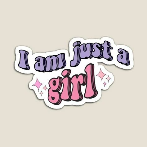 I Am Just A Girl Quotes, I Am Just A Girl Sticker, Text Sticker Design, Am Just A Girl, Im Just A Girl Sticker, Im Just A Girl Quotes, Im Just A Girl Aesthetic, Just A Girl Quotes, London Movies