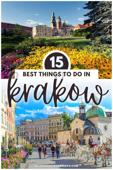 15 Best Things to do in Krakow Poland! Planning a Poland vacation and looking for what to do in Krakow? In this Krakow travel guide you'll find the top Krakow attractions, best places in Krakow to visit and more! | Poland travel | things to do in Poland | Krakow activities | Poland museums | what to eat in Krakow | Poland attractions | Krakow tours | Krakow day trips | Poland day trips | Krakow parks | Poland parks | Krakow food | Krakow vacation | Poland food | Krakow museums | #Krakow #Poland Krakow Food, Krakow Poland Travel, Krakow Travel, Poland Krakow, Visit Poland, Travel Things, Poland Travel, Europe Trip Itinerary, European Destination