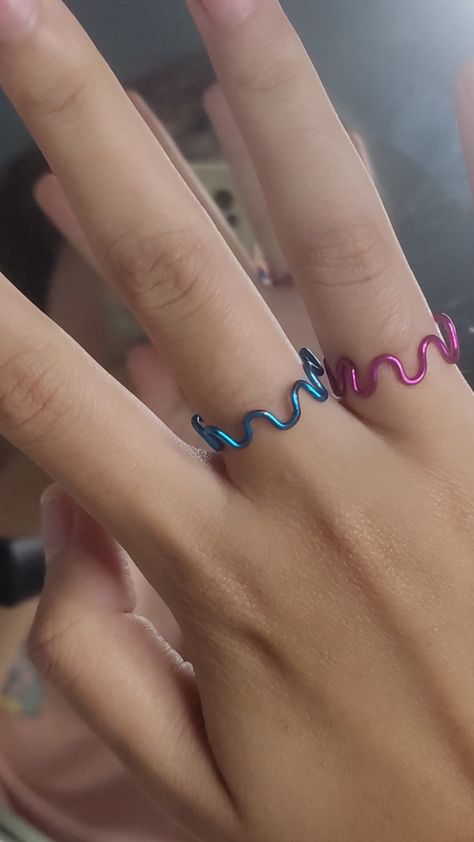 Aesthetic Ring, Aesthetic Rings, Diy Things, Diy Rings, Paper Clip, Infinity Bracelet, Ring, Quick Saves