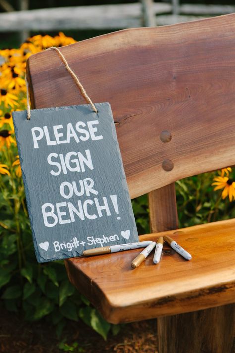 Guest Book Bench, Book Bench, Wedding Bench, Foodie Wedding, Jasmine Star, Farm Day, Custom Guest Book, Vermont Wedding, Mr Wonderful