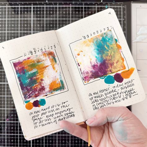 The 100 Day Project: How To Create 100 Tiny Abstract Paintings In Your Sketchbook Challenge, 100 Day Challenge, Grid Journals, Dot Grid Journal, Beyond The Sea, Drawing Activities, Education Inspiration, Organization Gifts, Pen Accessories