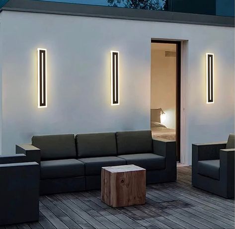 Backyard lighting pool Stairway Lighting, Wooden Shades, Long Walls, Led Outdoor Wall Lights, Wall Mounted Lamps, Glass Wall Lights, Bathroom Wall Lights, Patio Lighting, Modern Wall Lights