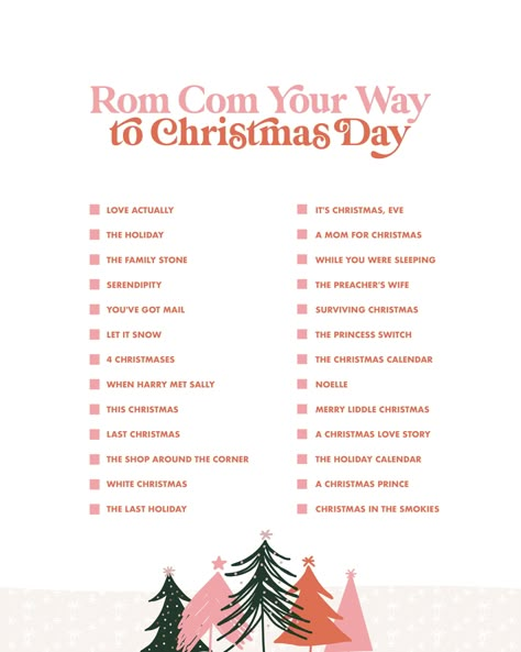 The Last Holiday, Surviving Christmas, Christmas Movies List, Cute Christmas Ideas, Rom Coms, Christmas Bucket List, Cozy Drinks, The Family Stone, Girly Movies