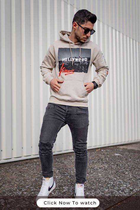 spring outfit ideas - spring outfits casual - spring outfits aesthetic - spring outfits fashion Hoodie And Flannel Outfits, Mens Athletic Fashion, Boys Winter Clothes, Sneakers Outfit Men, Mens Tops Fashion, Boyfriend Outfit, Spring T Shirts, Trendy Mens Fashion