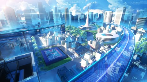 ArtStation - city, Mingfeng Li Futuristic City Utopia, Eco City, Sci Fi Environment, Anime City, Scenery Background, Frutiger Aero, Landscape Background, Fantasy City, Concept Art Drawing