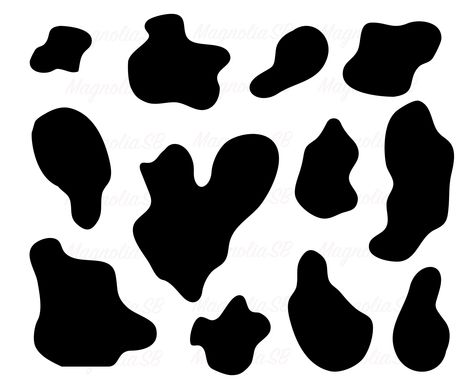 Happy Birthday Cow, Cow Spots Pattern, Banner Clip Art, Farm Svg, Cow Spots, Silhouette Diy, Art Cut, Cowboy Theme, Cow Head