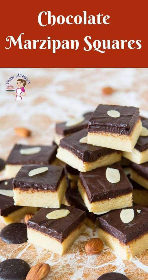 Marzipan Bars, Simple Sweets, Almond Paste Recipes, Chocolate Marzipan, Food Gift Ideas, Marzipan Recipe, Dutch Heritage, Candy Ideas, Baking Decorating