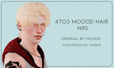 All credits goes to moood. Original post here Polycount 27.8k For males Custom thumbnail Converted by me DL 🌙 @xto3conversionsfinds @pis3update @chaospixels-ts3finds @sssvitlanz @wanderingsims… Moood Hair, Sims 3 Cc Hair, Sims 3 Male Hair, The Sims 3 Cc, Ts3 Cc, Sims 3, Sims Cc, The Sims, Sims 4