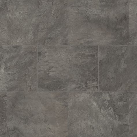 Korlok Select | Volcanic Slate RKT3001-G Slate Look Tile, Grey Stone Tiles, Pet Friendly Flooring, Vinyl Tile Flooring, Flooring Tiles, Soft Flooring, Vinyl Tiles, Commercial Flooring, Luxury Vinyl Tile