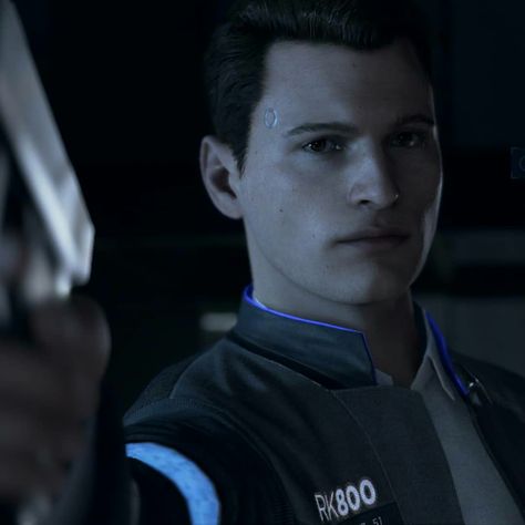 Connor RK800 Detroit Become Human  Cr : realconnorrk800 instagram Machine Connor, Connor Pfp, Connor Dbh, Connor Rk800, Forced Haircut, Bryan Dechart, Detroit Become Human Connor, The Truman Show, Human Icon