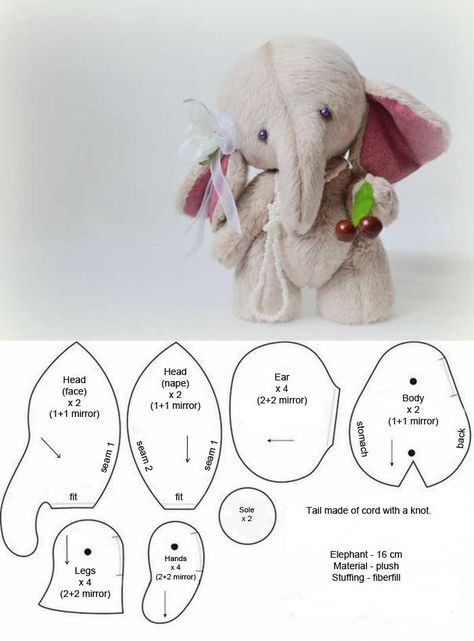 5 Free Patterns + 1 tutorial ( Plush Elephant) Elephant Softie Pattern Free, Plush Toy Sewing Pattern, Teddy Pattern Sewing, Zebra Sewing Pattern Free, Elephant Memory Bear Pattern, Elephant Toy Pattern Sewing, Elephant Stuffed Animal Pattern, Elephant Doll Pattern, Teddy Pattern Sewing Free