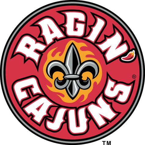 Louisiana Ragin Cajuns Logo Alternate Logo (2000-Pres) - SportsLogos.Net Football Stuff, Sports Team Logos, Event Logo, Word Mark Logo, Logo Wall, College Logo, Gathering Place, All Sports, Sports Teams