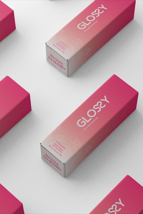 Brand identity for Glossy a lip gloss brand known for its high quality formulas and its vibrant colors. ✨ #brief #glossybrief #designerbriefs #thebriefdiary #beauty #packaging Model Wax, Luxury Cosmetic Packaging, Beautiful Packaging Design, Luxury Box Packaging, Skincare Products Photography, Packaging Ideas Business, Cosmetic Packaging Design, Small Business Packaging Ideas, Skincare Packaging