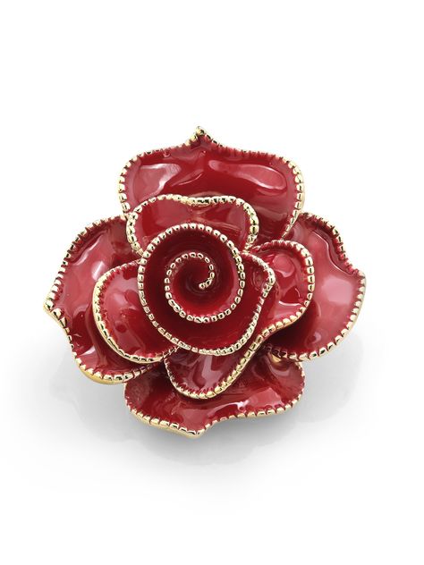 Gem Stone King Red Rose Flower Yellow Plated Brooch Pin for Women - Walmart.com Yellow Plates, Flower Yellow, Red Rose Flower, Gem Stone, Red Rose, Rose Flower, Red Roses, Brooch Pin, Gems