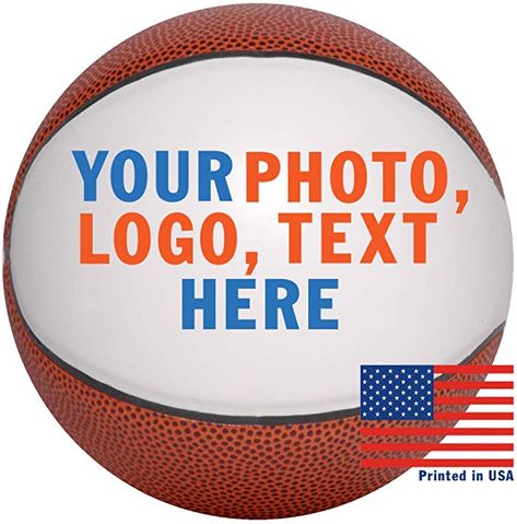 Amazon.com: Custom Personalized Basketball - 12 Inch Full Sized Basketball - Ships in 3 Business Days, High Resolution Photos, Logos & Text on Basketball Balls - for Trophies, Personalized Gifts: Sports & Outdoors Basketball Senior Night Gifts, Basketball Balls, Basketball Banquet, Customized Basketball, Basketball Senior Night, Basketball Information, Senior Night Gifts, Team Party, Personalized Basketball