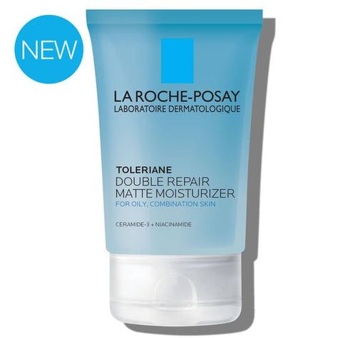 La Roche Posay Double Repair Matte Moisturizer, Moisturizer Texture, Face Moisturizer For Oily Skin, Laroche Posay, Gel Face Moisturizer, Oily Skin Acne, Moisturizer For Sensitive Skin, Thermal Water, Tips Skincare