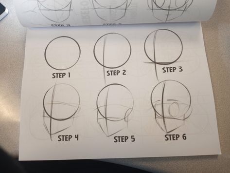 Anime Head Drawing Tutorial, Character Design Tutorial, Drawing Tutorial Face, Body Base Drawing, Drawing Heads, Anatomy Sketches, Art Drawings Sketches Creative, Art Brushes, Art Tutorials Drawing