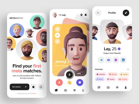 Claymorphism Design, การออกแบบ Ui Ux, Creative App Design, Application Ui Design, Social App Design, Ui Ux 디자인, App Design Layout, Ui Ux App, Mobile App Design Inspiration