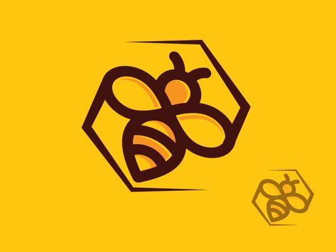 Bee Logo 5 by paul diaconu Logo Bee, Bee Icon, Honey Logo, Honey Label, Bee Logo, Bee Drawing, Honey Brand, Honey Packaging, Bee Illustration