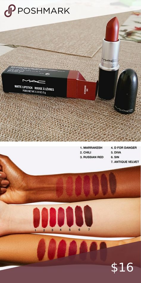 💥New! Mac Matte Lipstick. Marrakesh 646 Mac Marrakesh Lipstick, Mac Matte Lipstick, New Mac, Mac Lipstick, American Food, Matte Lipstick, New Shop, Mac Cosmetics, Mac