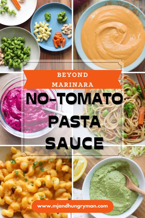 Toddler Veggie Pasta Sauce, Healthy Pasta Sauces Recipes, Pasta Recipes No Tomato, Pasta Without Red Sauce, Pasta Sauce No Tomato, No Tomato Sauce, Veggie Pasta Sauce Kids, No Tomato Pasta Recipes, Healthy Sauces For Pasta