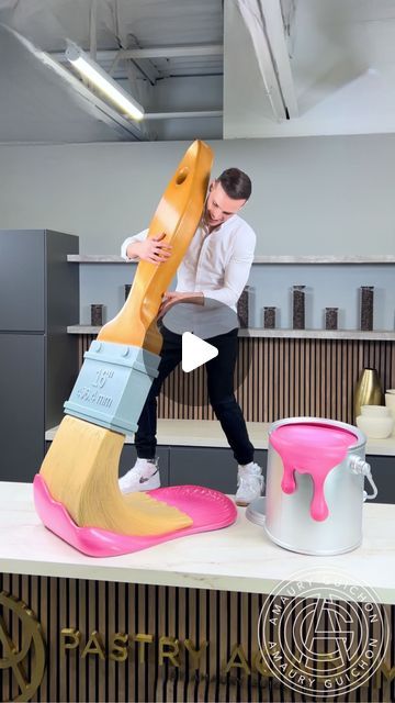 Amaury Guichon on Instagram: "Chocolate Paintbrush! 🎨🖌️ Painting the world with chocolate! #amauryguichon #chocolate" Chocolate Sculpting Video, School Of Chocolate Amaury Guichon, Fun Baking Recipes Videos, Amaury Guichon Video, Chocolate Sculptures Video, Amaury Guichon Video Chocolate, Cool Cake Videos, Amauri Guichon, Art Painting Videos