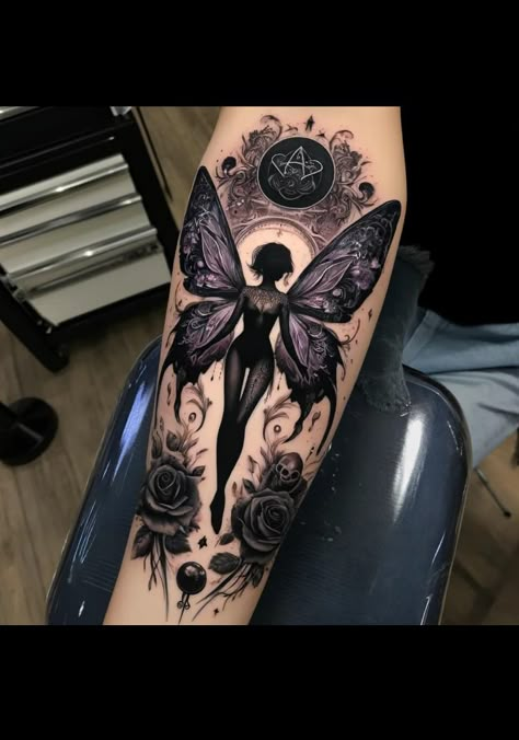 Halloween Tattoos Ideas, Dragon Tattoo For Women, Fairy Tattoo Designs, Wicked Tattoos, Tasteful Tattoos, Hand Tattoos For Women, Fairy Tattoo, 3d Tattoos, Hot Tattoos